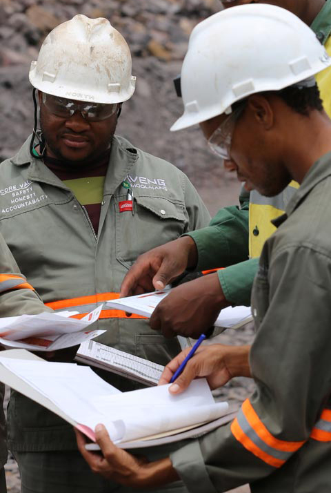 Group of mineworkers